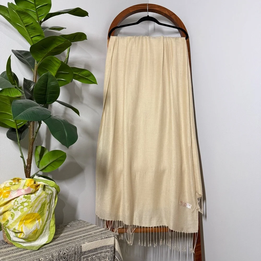 Pashmina Silk and The Getty Research Institute Silk Lot of Two Scarf Wrap